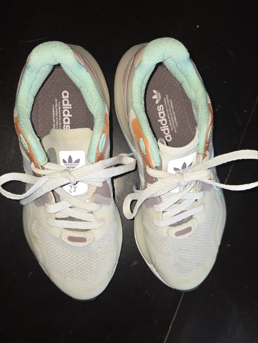 Adidas Women’s Sneakers - Mint, Peach & White - Picture 5 of 8